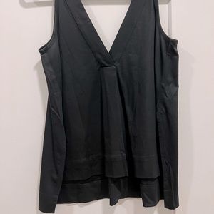 Madewell Black Silky Cotton Tank Top